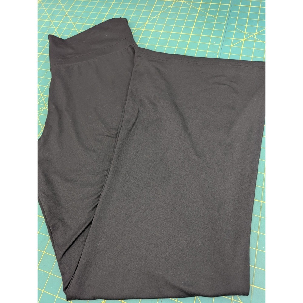 FINL 365 Black Yoga Size XL Pants Stretchy Comfy Wide Leg